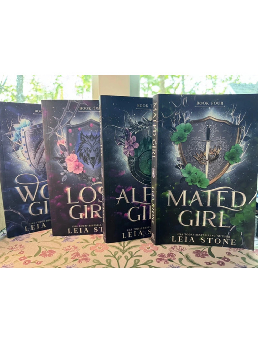 4 book Wolf Girl Series Leia Stone